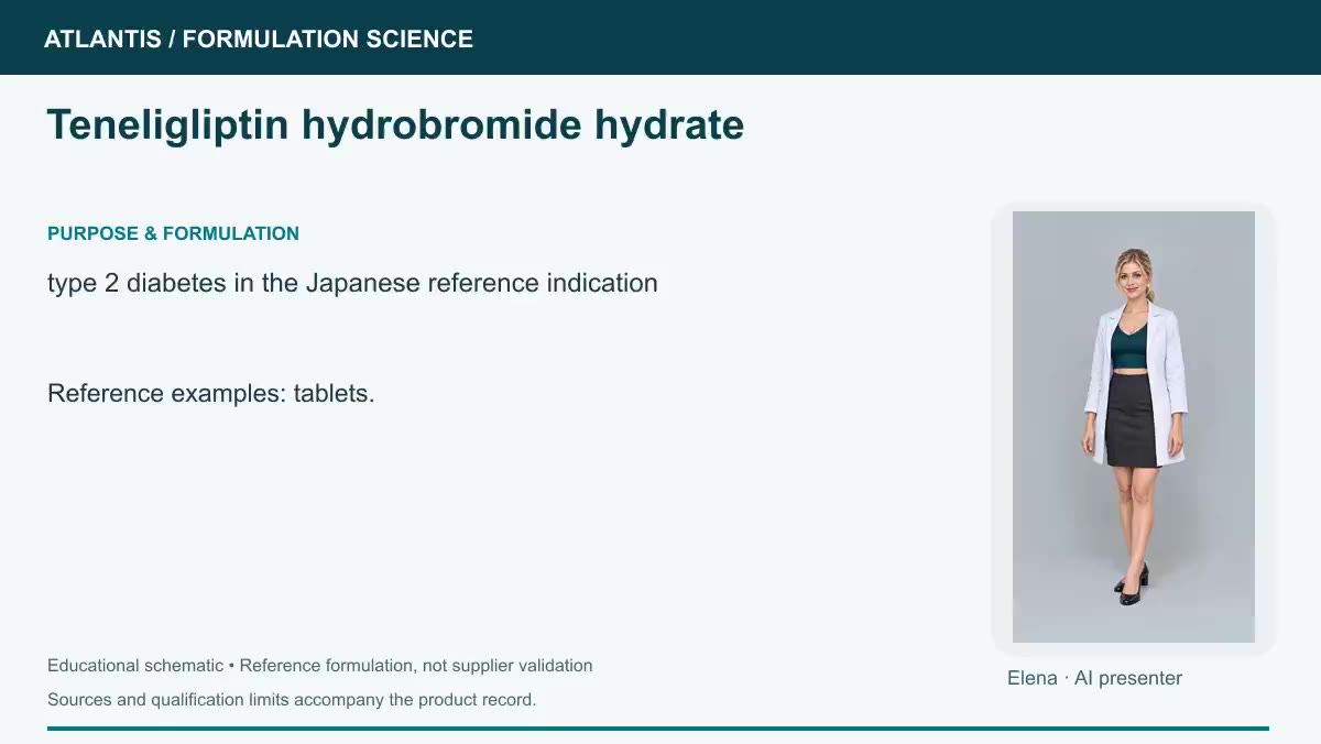 Teneligliptin hydrobromide hydrate explainer preview